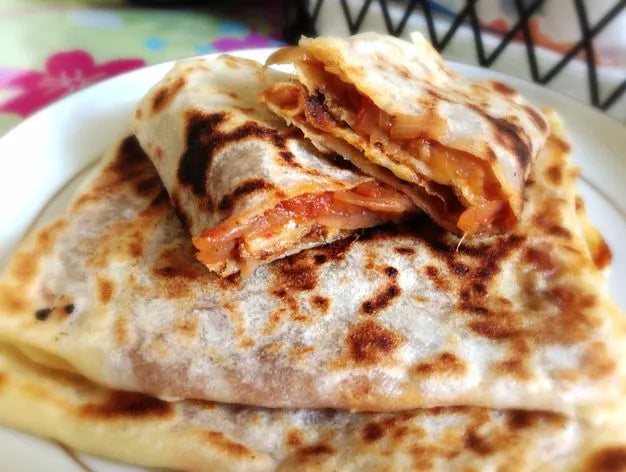 Algerian Savoury Pancakes: M'hadjeb