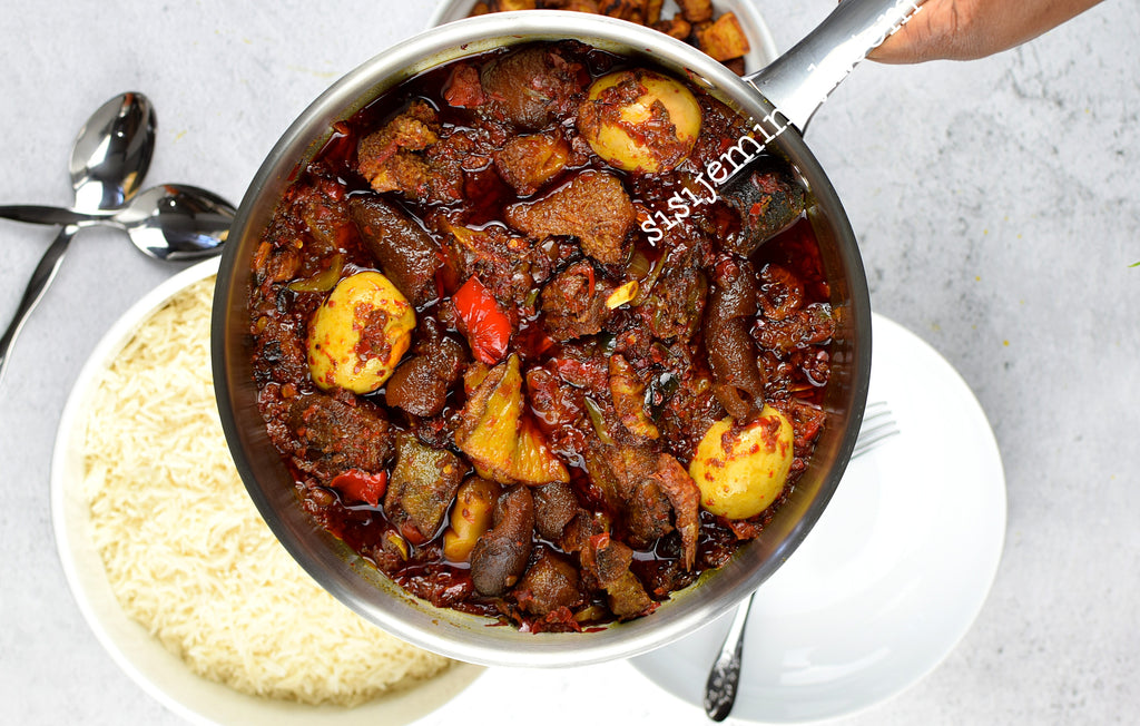 Ata Dindin - Nigerian Fried Pepper Stew