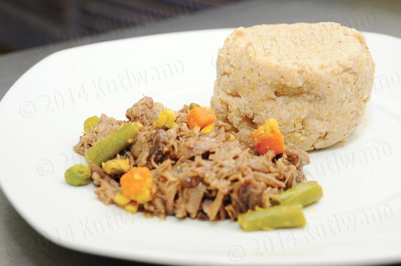 Traditional Botswana Sorghum dish: Bogobe