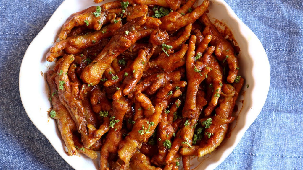 South African Curried Chicken Feet